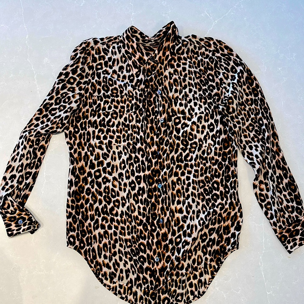 Equipment Leopard Blouse